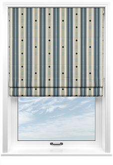 The British Stripe Co. William, Polzeath No.1 - Twist&Fit Roman Blind